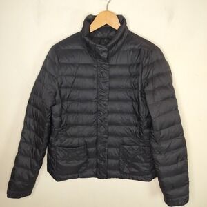 Lands End Down Puffer Jacket Lightweight Zip Up